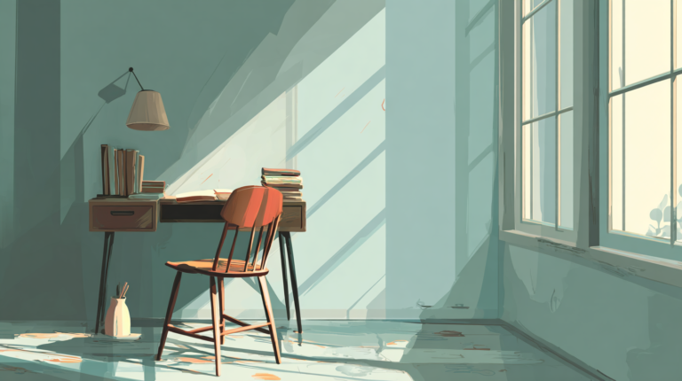 副業を続けるデザイナーの日常的な作業イメージ